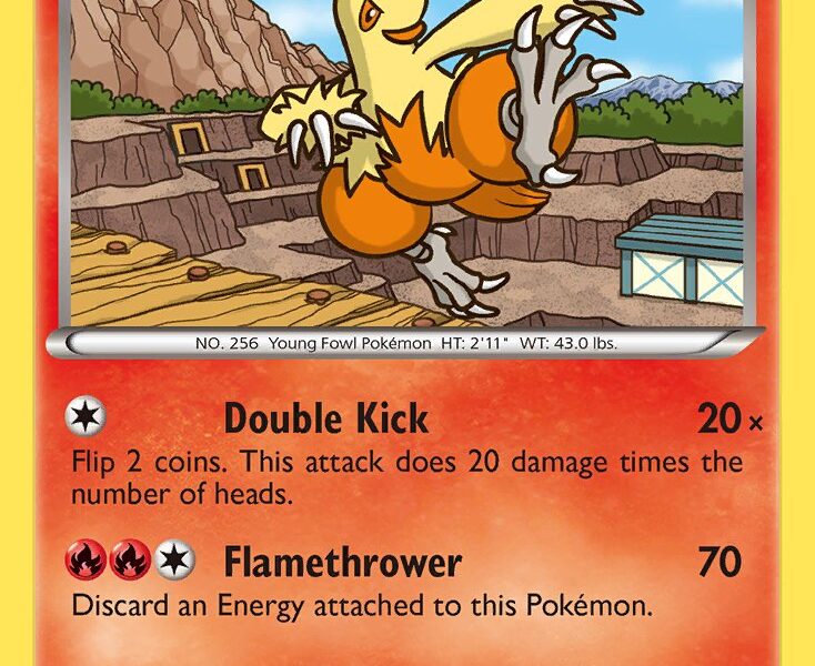 Combusken Pokemon Kaart