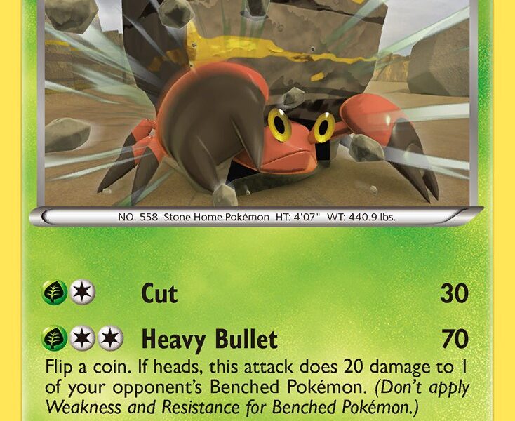 Crustle Pokemon Kaart