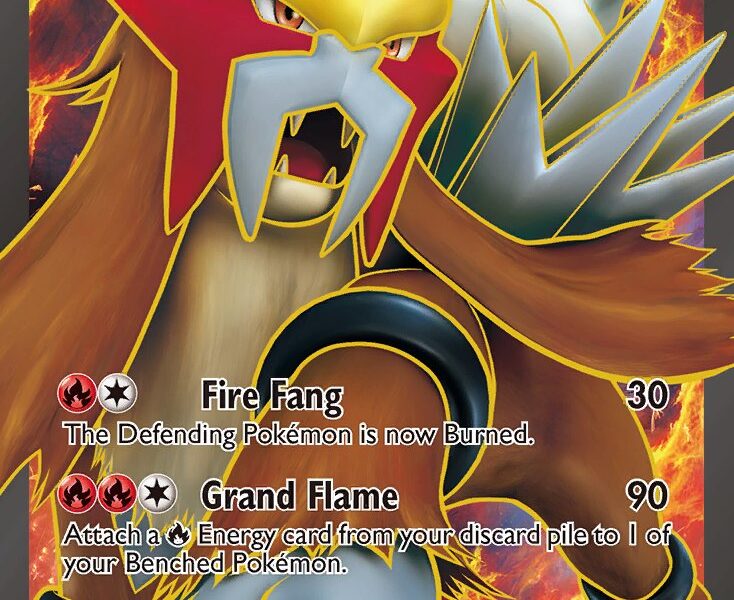 Entei-EX Pokemon Kaart