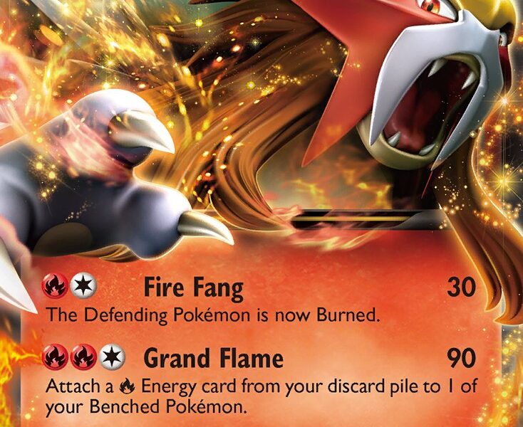 Entei-EX Pokemon Kaart
