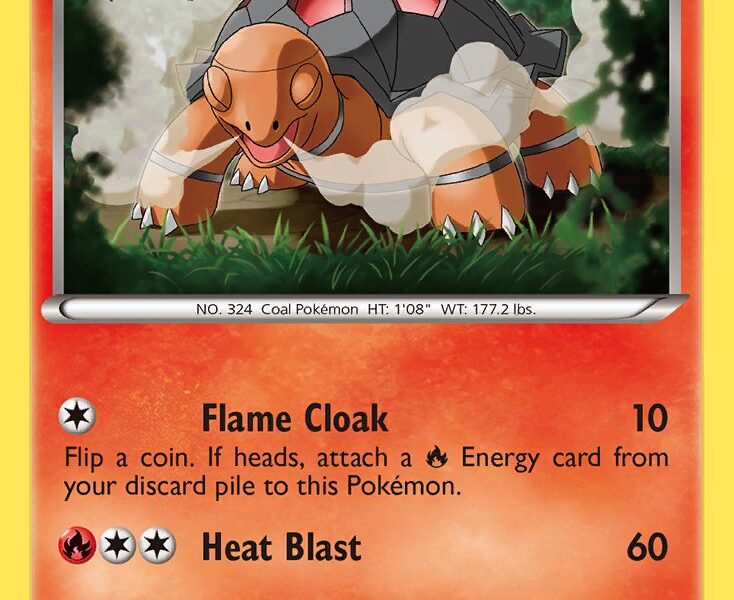 Torkoal Pokemon Kaart