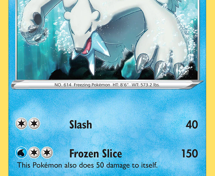 Beartic Pokemon Kaart