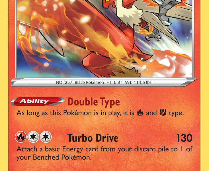 Blaziken Pokemon Kaart
