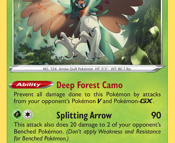 Decidueye Pokemon Kaart