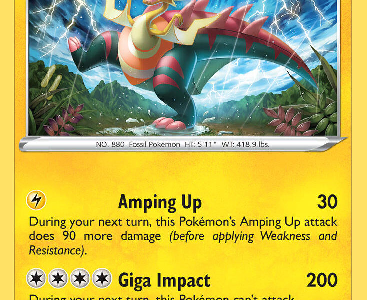 Dracozolt Pokemon Kaart
