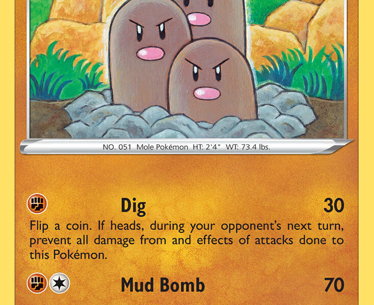 Dugtrio Pokemon Kaart