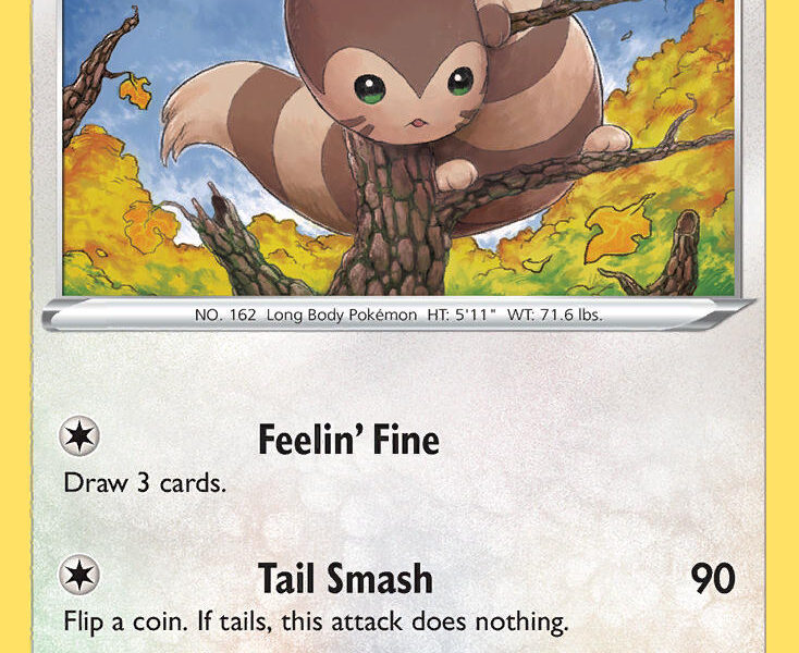 Furret Pokemon Kaart