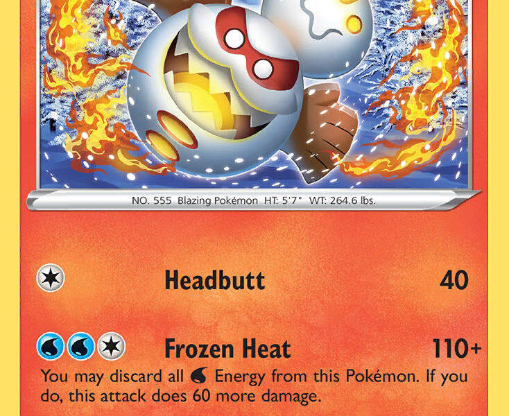 Galarian Darmanitan Pokemon Kaart