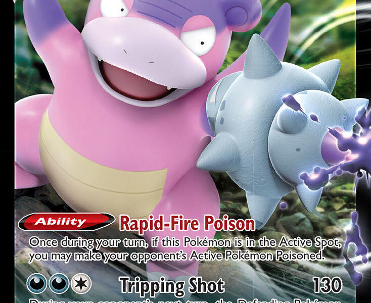 Galarian Slowbro V Pokemon Kaart