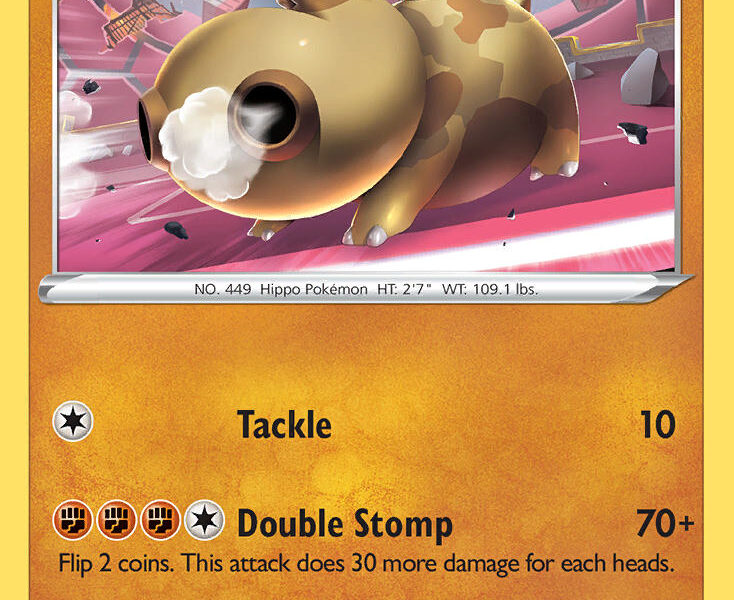 Hippopotas Pokemon Kaart