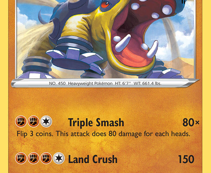 Hippowdon Pokemon Kaart