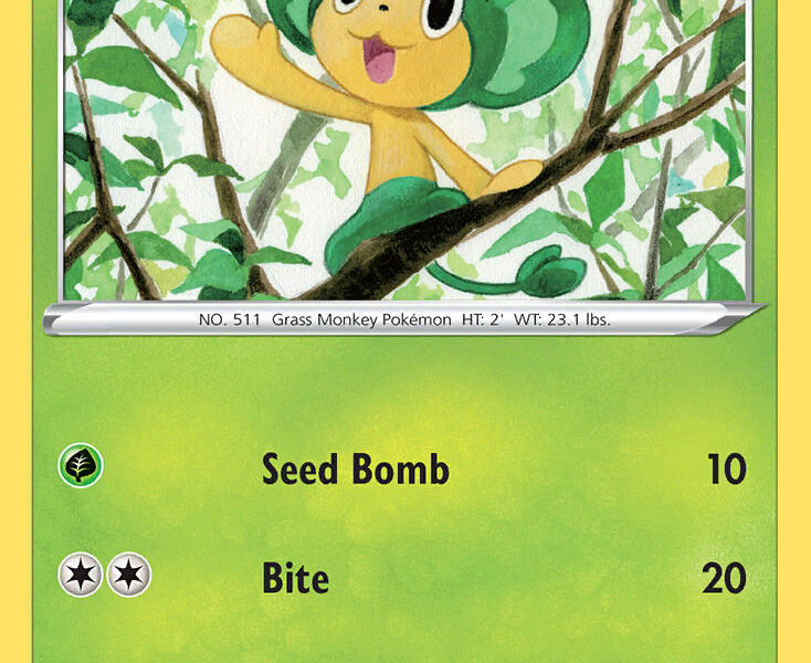 Pansage Pokemon Kaart