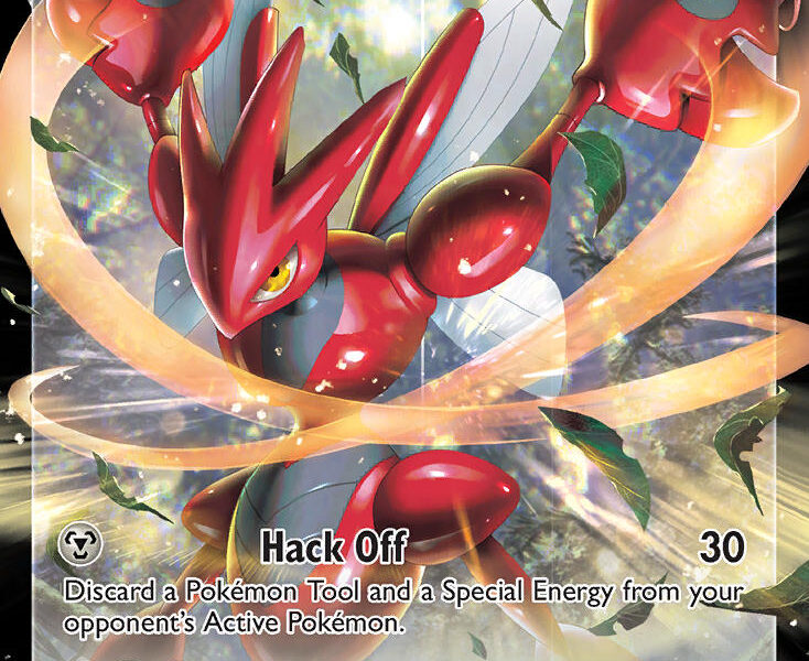 Scizor V Pokemon Kaart