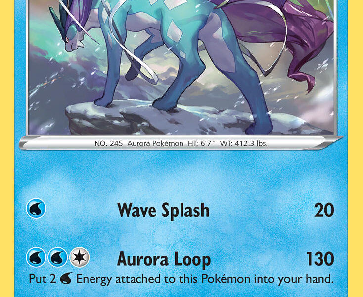 Suicune Pokemon Kaart
