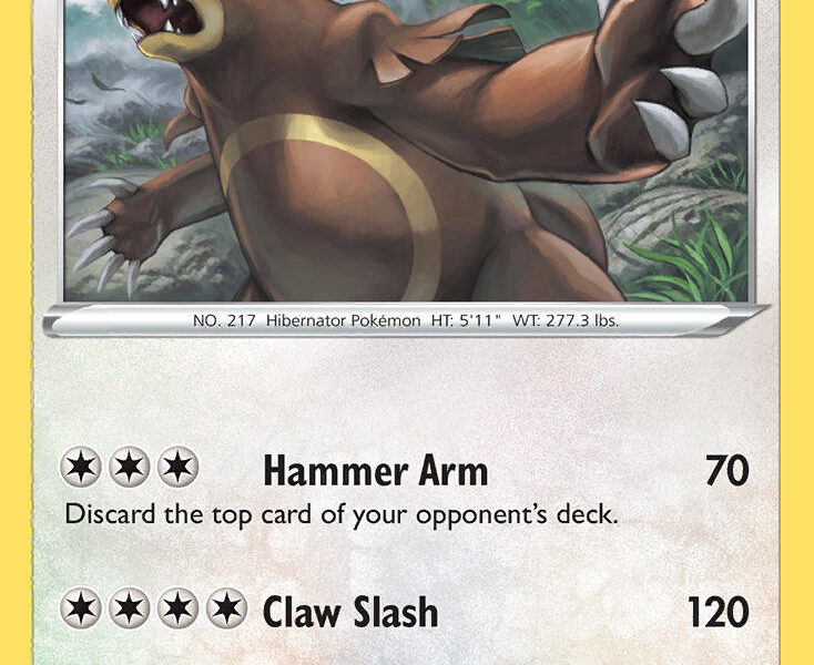 Ursaring Pokemon Kaart