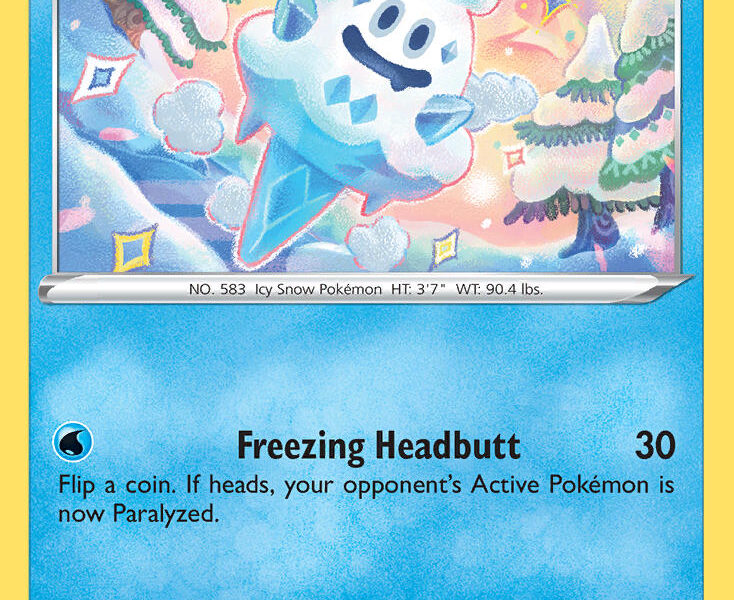 Vanillish Pokemon Kaart