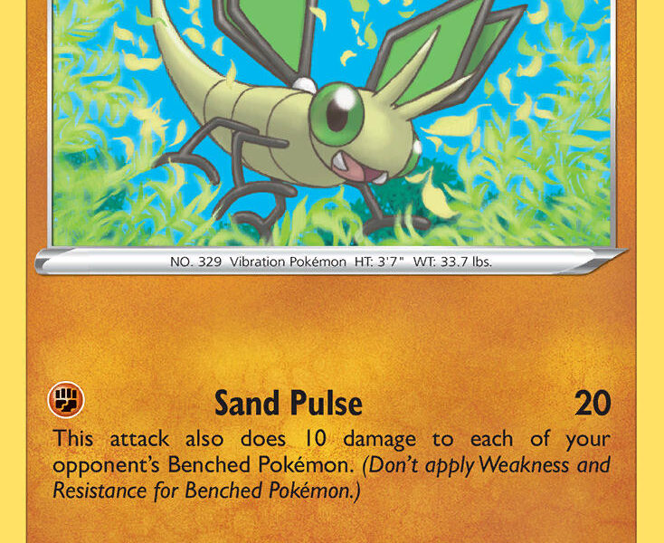 Vibrava Pokemon Kaart