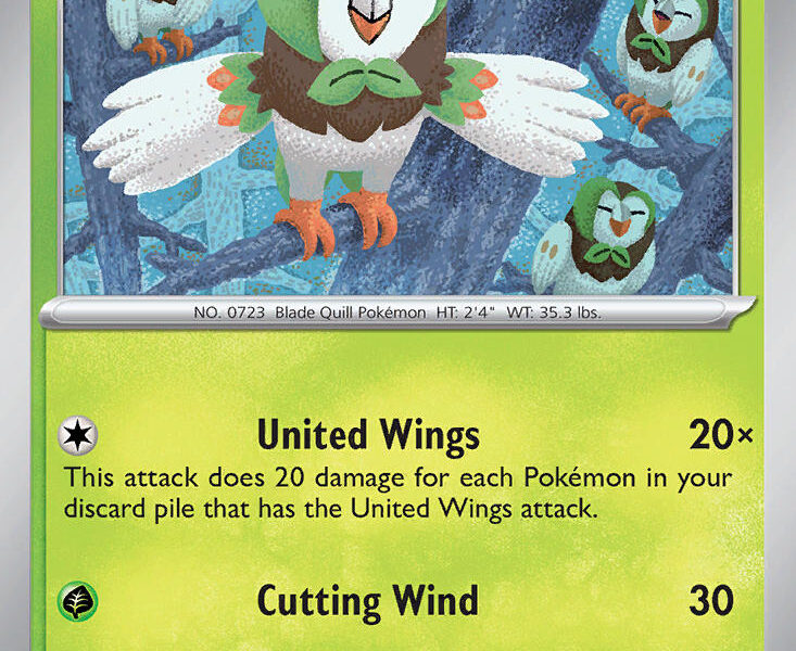 Dartrix Pokemon Kaart