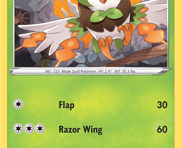 Dartrix Pokemon Kaart