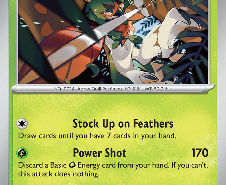 Decidueye Pokemon Kaart