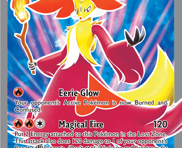 Delphox V Pokemon Kaart