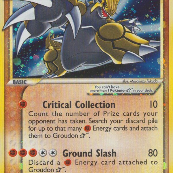Groudon Star Pokemon Kaart