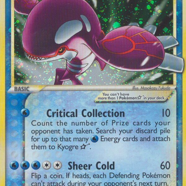 Kyogre Star Pokemon Kaart