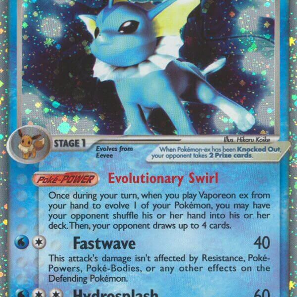 Vaporeon ex Pokemon Kaart