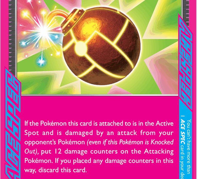 Deluxe Bomb Pokemon Kaart