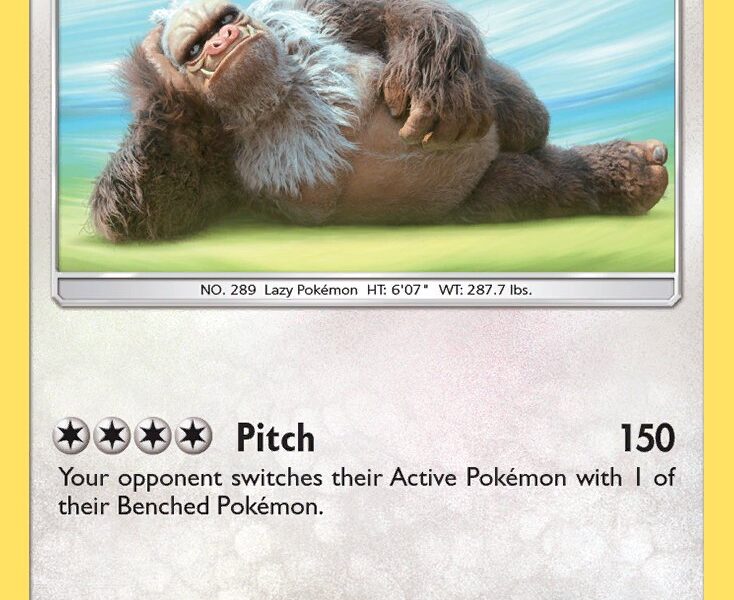 Slaking Pokemon Kaart