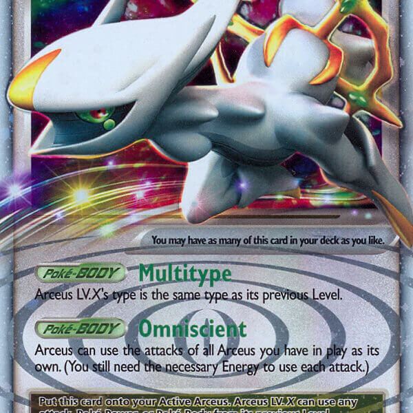 Arceus LV.X Pokemon Kaart