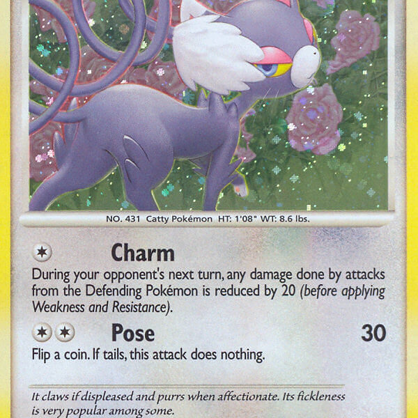 Glameow Pokemon Kaart