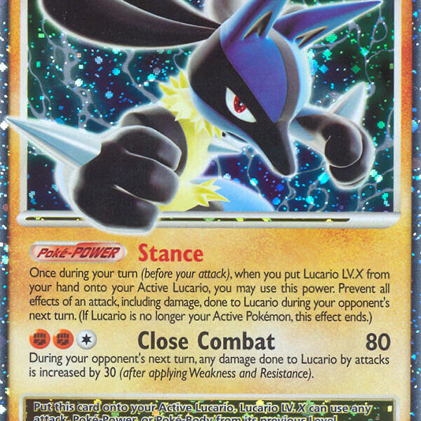 Lucario LV.X Pokemon Kaart