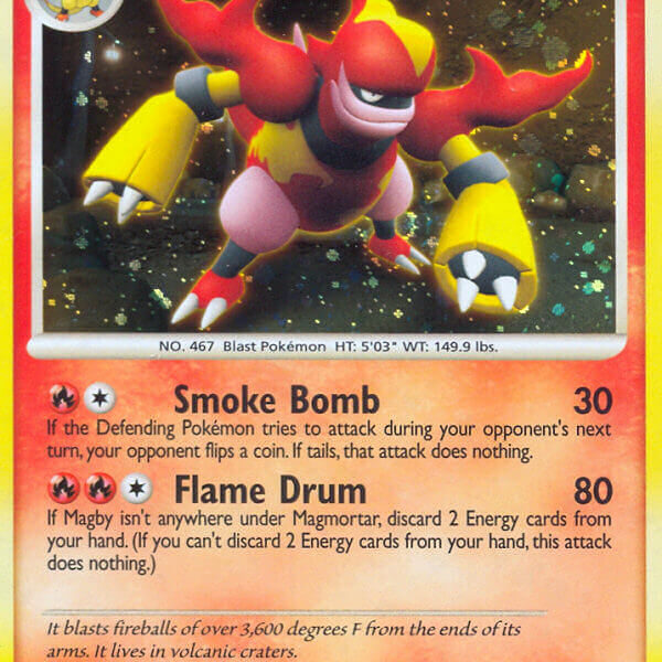 Magmortar Pokemon Kaart