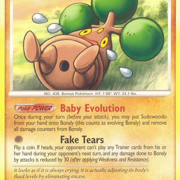 Bonsly Pokemon Kaart