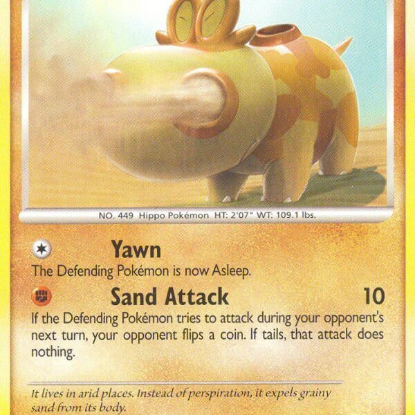 Hippopotas Pokemon Kaart