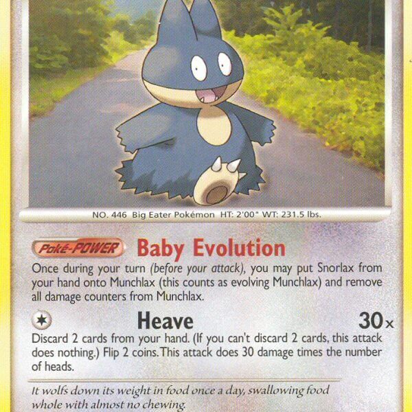 Munchlax Pokemon Kaart