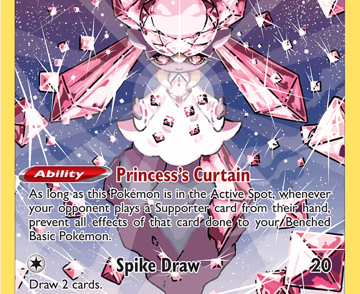 Diancie Pokemon Kaart