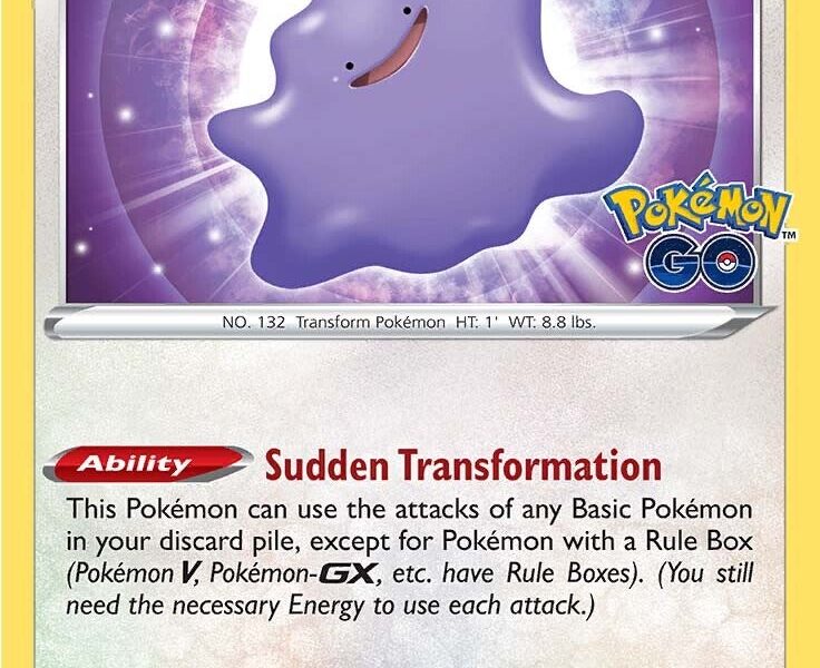 Ditto Pokemon Kaart