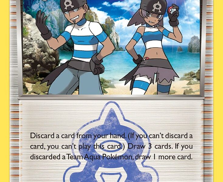 Team Aqua Grunt Pokemon Kaart