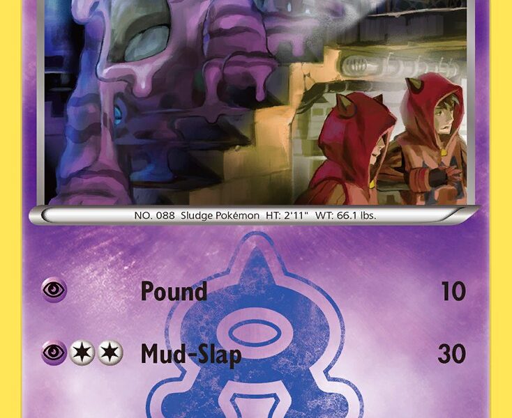 Team Aqua’s Grimer Pokemon Kaart