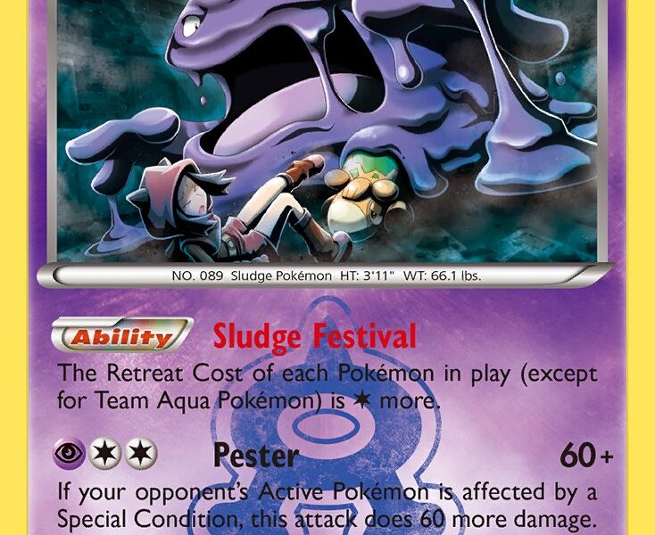Team Aqua’s Muk Pokemon Kaart