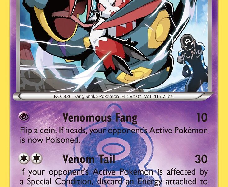 Team Aqua’s Seviper Pokemon Kaart