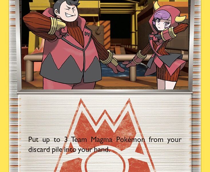 Team Magma Admin Pokemon Kaart