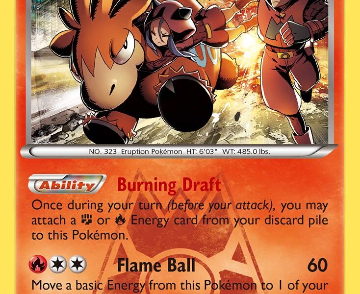 Team Magma’s Camerupt Pokemon Kaart
