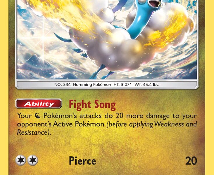 Altaria Pokemon Kaart