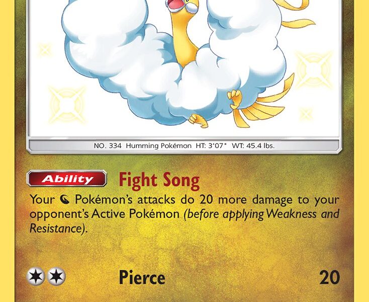 Altaria Pokemon Kaart