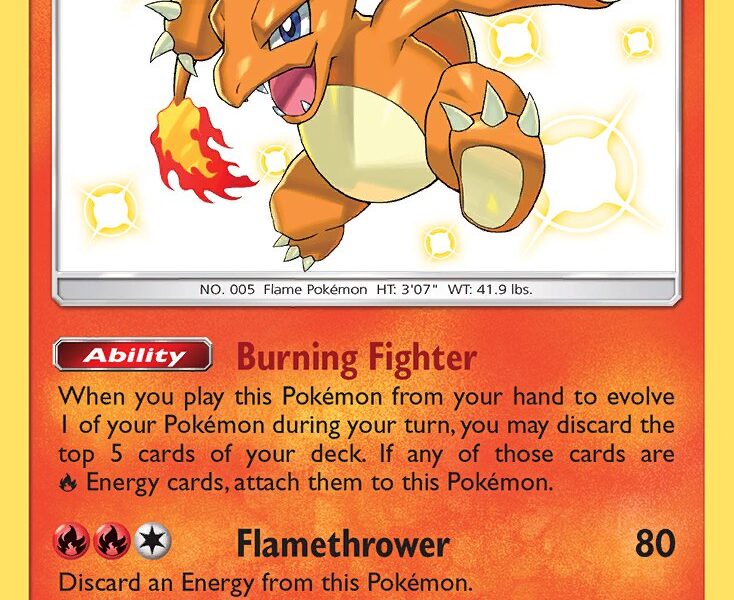 Charmeleon Pokemon Kaart