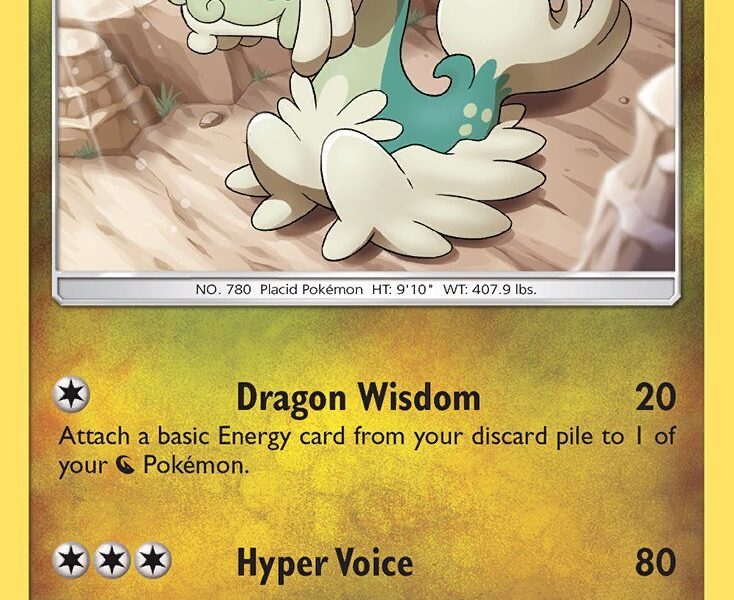 Drampa Pokemon Kaart