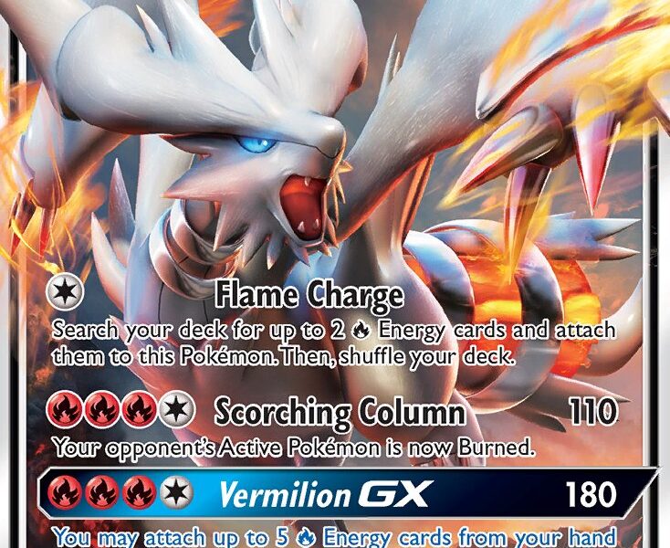 Reshiram-GX Pokemon Kaart